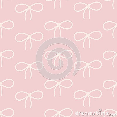 Pattern with bows. Vector Illustration